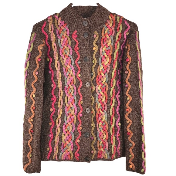 Talbots Sweaters - Talbots Embroidered Cardigan